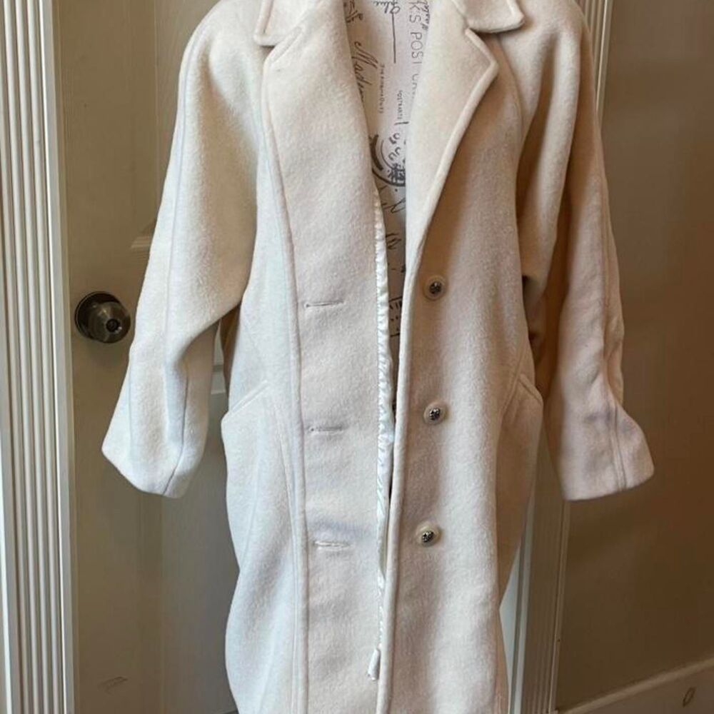 Unbranded Women's Cream and White Coat